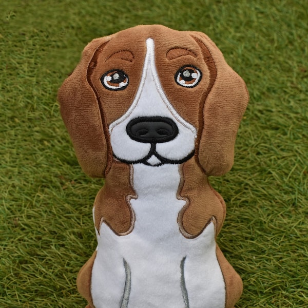 Beagle dog Stuffie ITH Embroidery , Machine Pattern, ITH Beagle Stuffie, dog Softie, Pattern, ITH 5x7, 6x10, 7x12, 8x8