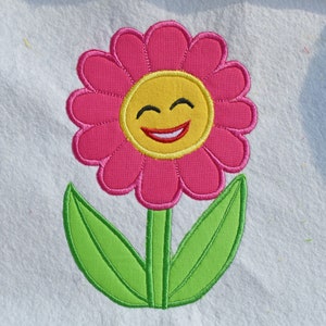Daisy Flower applique design -5 sizes machine em broidery file INSTANT DOWNLOAD
