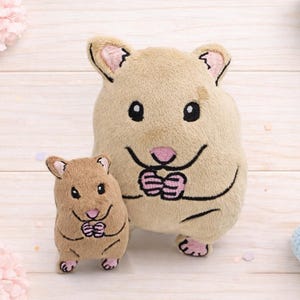 Hamster Stuffie ITH Embroidery , Machine Pattern, ITH Hamster Stuffie, Softie Pattern, ITH 4x4 ,5x7 , 6x10, 7x12