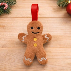 Gingerbread Man Snap Tab, Christmas Key Chain, Key Fob, Snap Tab,pendant ITH, Digital File, Embroidery Design 4x4