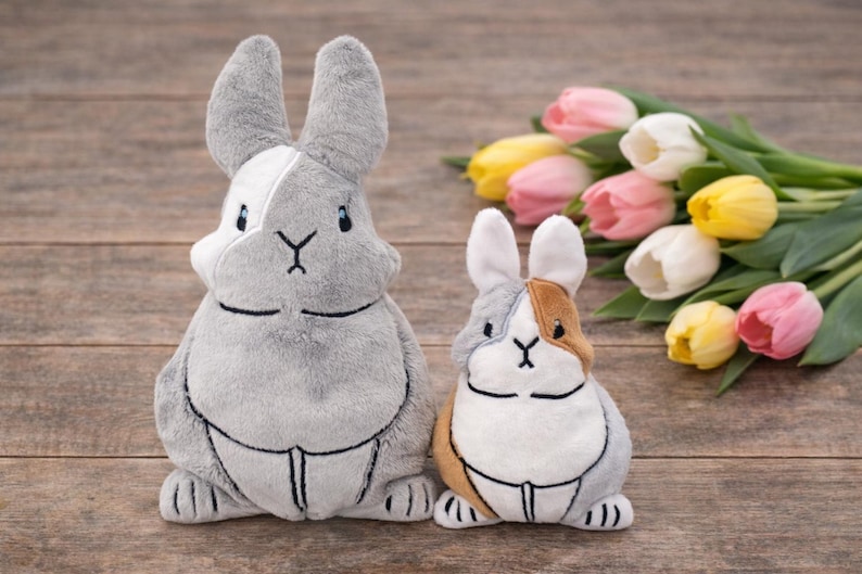 Easter Bunny Stuffie ITH Embroidery ,machine Pattern,ith Bunny Stuffie ...