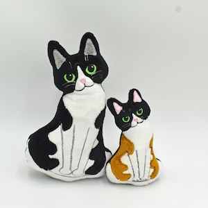 Cat Stuffie ITH Embroidery , Machine Pattern, ITH Kitten Stuffie, cat Softie, kitten Pattern in the hoop, ITH 5x7, 6x10, 7x12,8x12