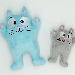 Crazy cat Kitty Stuffie ITH Embroidery , Machine Pattern, ITH Stuffie, Kitten Softie, Cat Pattern, ITH 5x7 , 6x10, 7x12, 8x8, 8x12