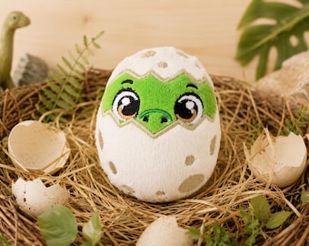 Dinosaur Egg Stuffie ITH Embroidery ,Machine Pattern,ITH dino Stuffie,Softie, animal Pattern,ITH 4x4 In the hoop