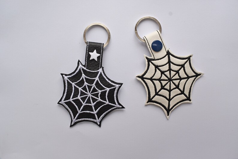 Web Key Chain Spiders Web Snap Tab, Halloween, Key Chain, Key Fob, Snap Tab, ITH ...
