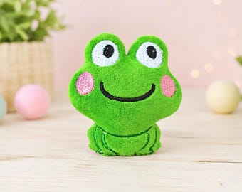 Little Frog Stuffie ITH Embroidery 4x4 ,Machine Pattern,ITH frog Stuffie,frog Softie, animal Pattern,ITH