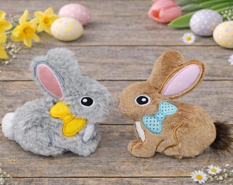 Easter Bunny Stuffie ITH Embroidery ,Machine Pattern,ITH Bunny Stuffie,Rabbit Softie, Easter Pattern,ITH 5x7,6x10,7x12,8x8,8x12 In the hoop