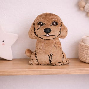 Peluche de perro Golden Doodle con diseño bordado ITH de 5 x 7, 6 x 10, 7 x 12 y 8 x 12