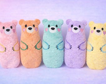 valentine Teddy Bear with heart Stuffie ITH Embroidery , Machine Pattern, ITH Bear Stuffie, Teddy Softie,ITH 5x7