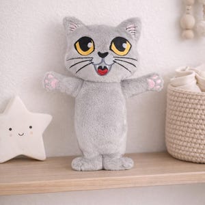 Kitty Stuffie ITH Embroidery , Machine Pattern, ITH Stuffie, Kitten Softie, Cat Pattern, ITH 5x7 , 6x10, 7x12, 8x12