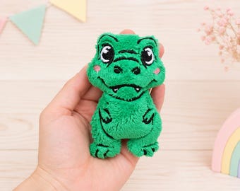 Little Dino Stuffie ITH machine  Embroidery  design 4x4
