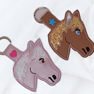 Horse keyfob ITH embroidery pattern ,Machine Pattern, ITH stuffie ITH 4x4