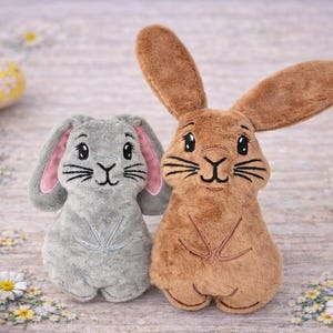 Coniglietto di Pasqua di peluche ITH Ricamo, Modello a macchina, Coniglietto di peluche ITH, Coniglio di peluche, Modello pasquale, ITH 5x7, 6x10, 7x12, 8x8, 8x12 Nel telaio