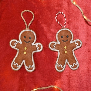 Gingerbread man embroidery pattern , In The Hoop, ITH, Softie Stuffie Plushie Kids , embroidery design, christmas pattern, 4x4