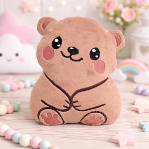 teddy bear ITH embroidery pattern ,Machine Pattern, ITH Bear Stuffie, Teddy Softie, Teddy Bear Pattern, ITH 5x7,6x10,7x12,8x12