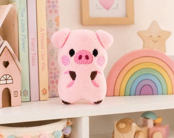 Little pig piggy keychain ITH embroidery pattern ,Machine Pattern, ITH piggy Stuffie, Teddy Softie, animals Pattern, ITH 4x4