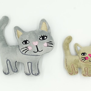 Cat Stuffie ITH Embroidery , Machine Pattern, ITH Kitten Stuffie, cat Softie, kitten Pattern in the hoop, ITH 5x7,6x10, 7x12,8x8,8x12