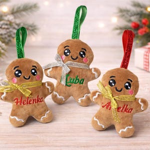 Gingerbread man in scarf embroidery pattern , In The Hoop, ITH, Softie Stuffie Plushie Kids , embroidery design, christmas pattern 4x4