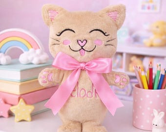 Kitty Stuffie ITH Embroidery , Machine Pattern, ITH Stuffie, Kitten Softie, Cat Pattern, ITH 5x7 , 6x10, 7x12