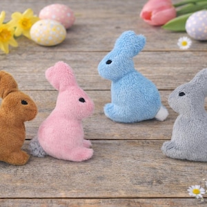 Little bunny easter stuffie embroidery pattern ,Machine Pattern, ITH bunny Stuffie,Easter Softie, easter Pattern, ITH 4x4