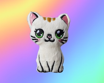 Schema per ricamo a macchina "Little Kitty Stuffie ITH", ITH Stuffie, Kitten Softie, Schema per gatti, ITH 4x4