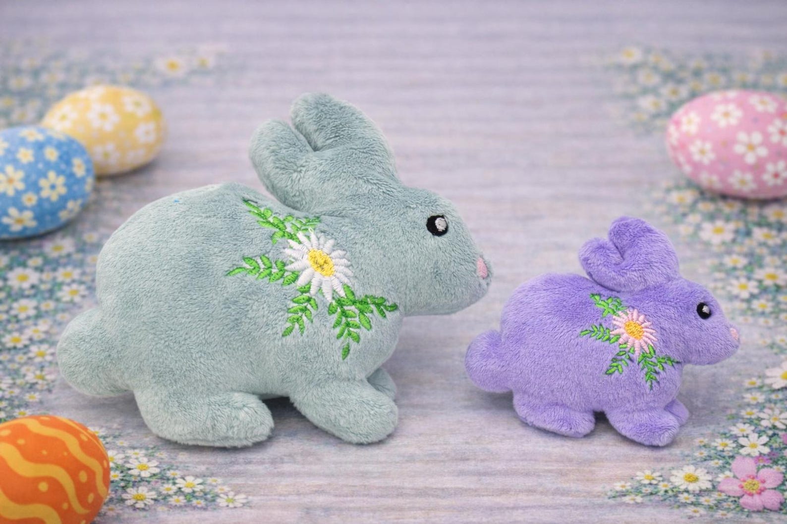 Easter Bunny Stuffie ITH Embroidery ,machine Pattern,ith Bunny Stuffie ...