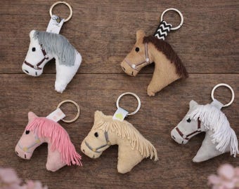 Horse's head keychain ITH embroidery pattern ,Machine Pattern, ITH stuffie ITH 4x4