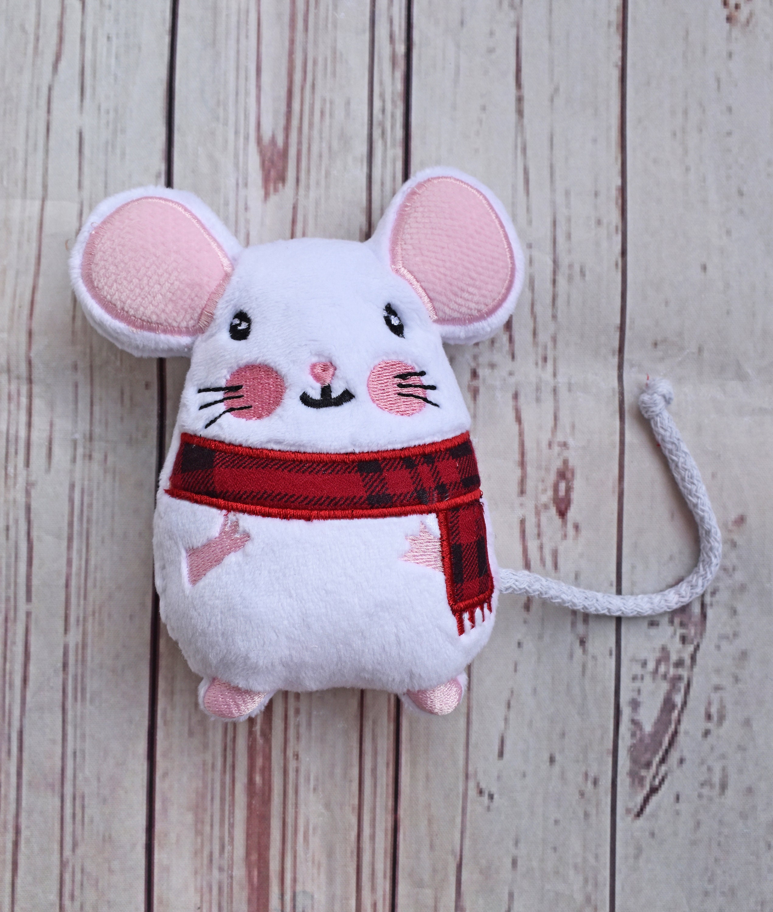 Mouse with scarf stuffie ith embroidery machine nwcvq ith  etsy uk Mouse with scarf stuffie ith embroidery machine nwcvq ith  etsy uk