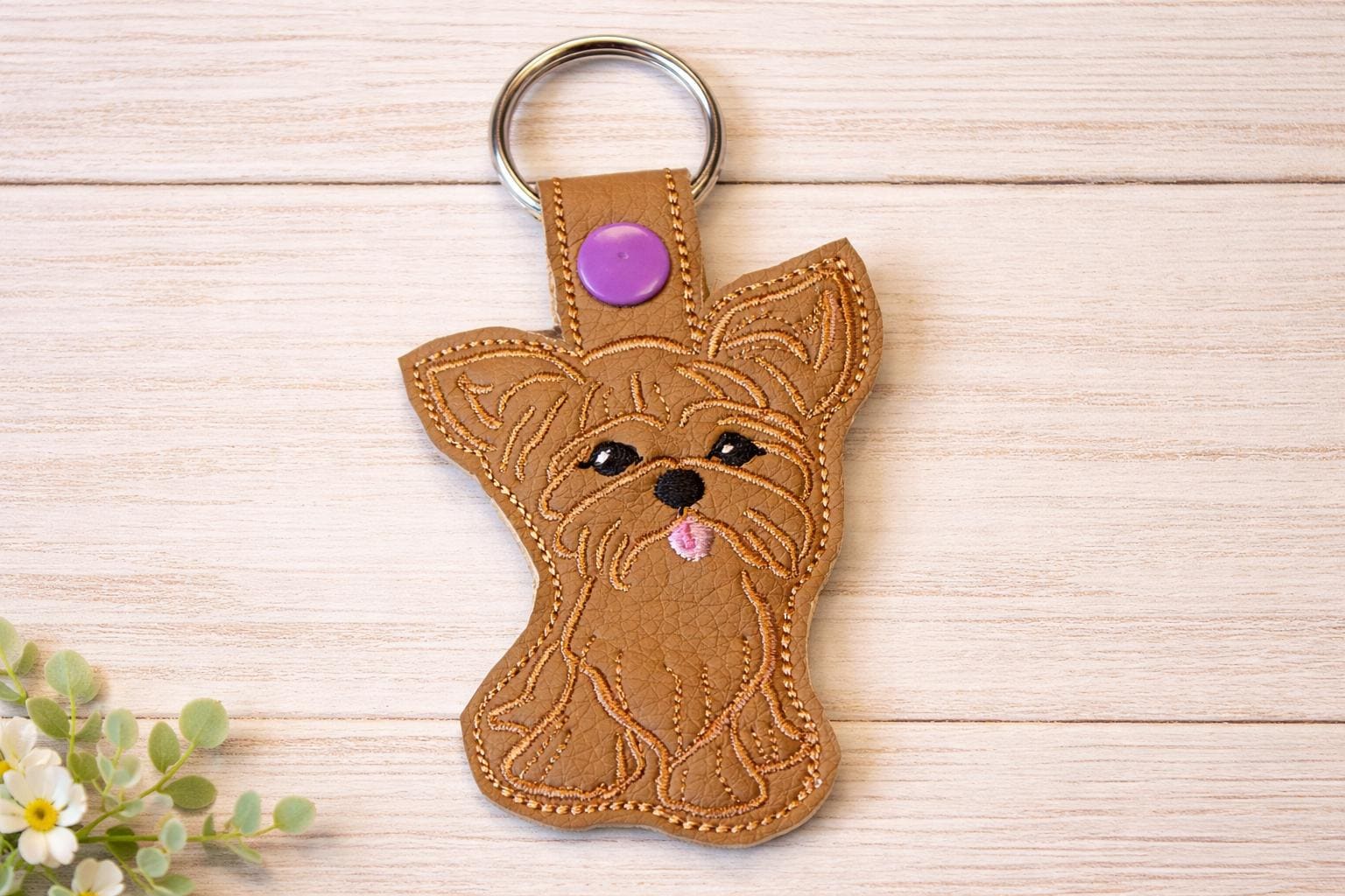 Yorkie Key Yorkie Yorkshire Terrier Snap Tab, Dog, Key Chain, Key Fob, Snap Tab ...
