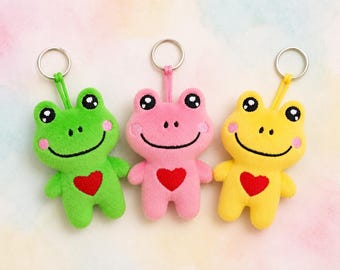 Little frog keychain 4x4 Stuffie ITH Embroidery ,Machine Pattern,ITH Stuffie,Softie, Pattern,ITH In the hoop