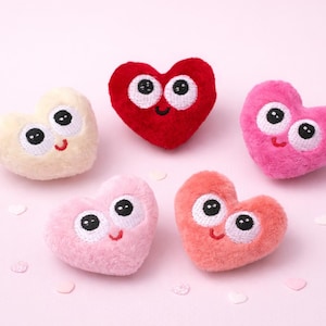 Little heart In the hoop 4x4 Heart Stuffie ITH Embroidery , Machine Pattern, ITH Heart Stuffie, Valentine Softie