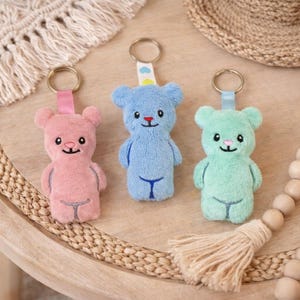 Little teddy bear keychain ITH embroidery pattern ,Machine Pattern, ITH Bear Stuffie, Teddy Softie, Teddy Bear Pattern, ITH 4x4