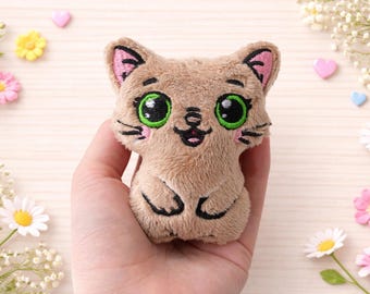 Schema per ricamo a macchina Little Kitty Stuffie ITH, ITH Stuffie, Kitten Softie, Schema per gatti, ITH 4x4