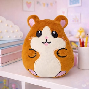 Hamster Stuffie ITH Embroidery , Machine Pattern, ITH Hamster Stuffie, Softie Pattern, ITH 5x7 , 6x10, 7x12,8x12