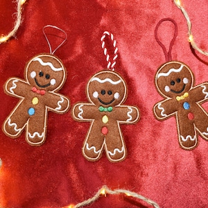 Gingerbread man embroidery pattern , In The Hoop, ITH, Softie Stuffie Plushie Kids , embroidery design, christmas pattern, 4x4