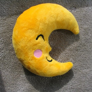 Moon embroidery pattern, In The Hoop ITH, Softie Stuffie Plushie Kids embroidery design, 4 sizes