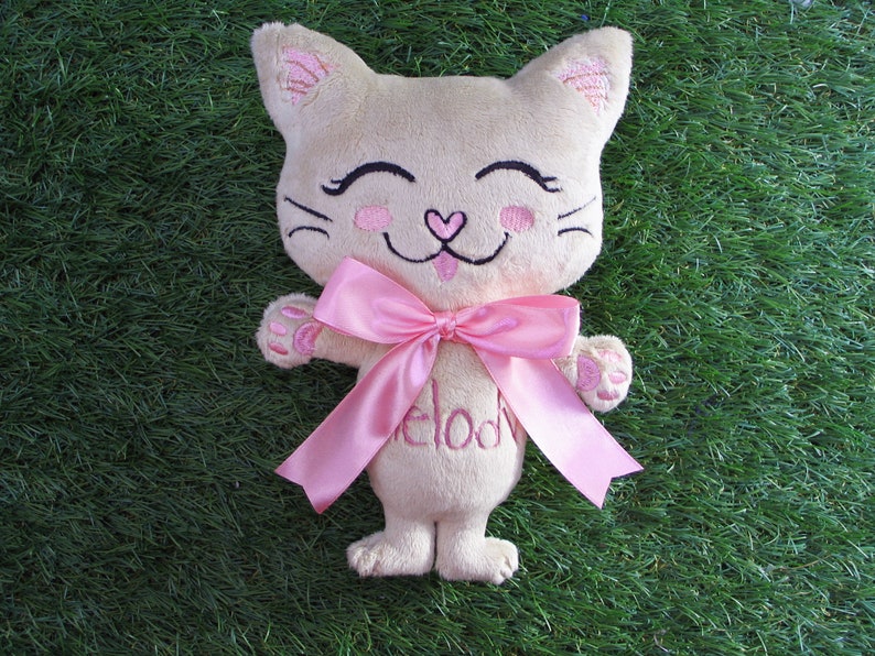Kitty Stuffie ITH Embroidery Machine Pattern ITH Stuffie | Etsy