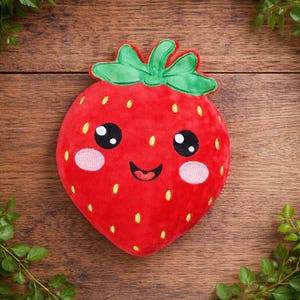 strawberry fruit Stuffie ITH Embroidery , Machine Pattern, ITH Fruit Stuffie, Softie Pattern, ITH 5x7 , 6x10, 7x12,8x8,8x12