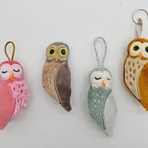 hibou porte-clés motif de broderie ITH, motif Machine, stuffie ITH ITH 4 x 4