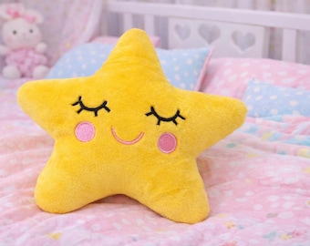 Patrón de bordado de estrellas, In The Hoop ITH, diseño de bordado infantil Softie Stuffie Plushie, 4 tamaños