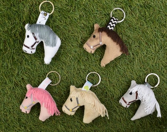 Horse's head keychain ITH embroidery pattern ,Machine Pattern, ITH stuffie ITH 4x4