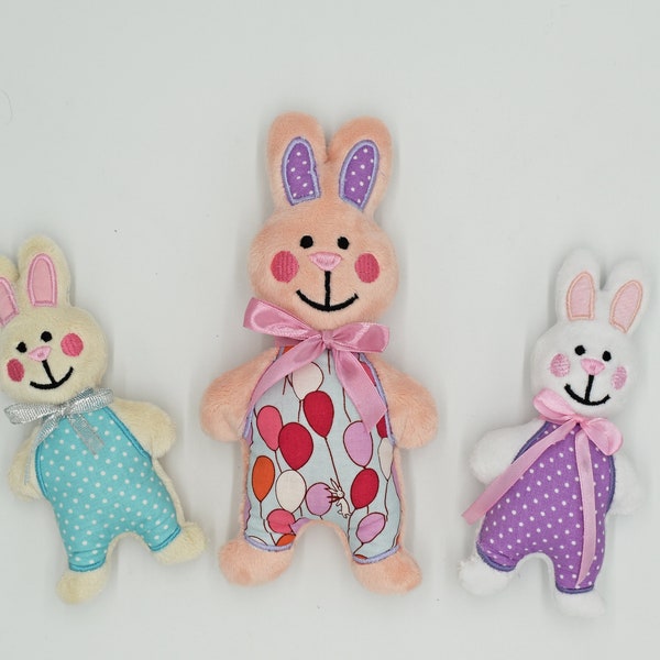 Easter Bunny Stuffie ITH Embroidery ,Machine Pattern,ITH Bunny Stuffie,Rabbit Softie, Easter Pattern,ITH 5x7, 6x10 ,7x12, In the hoop