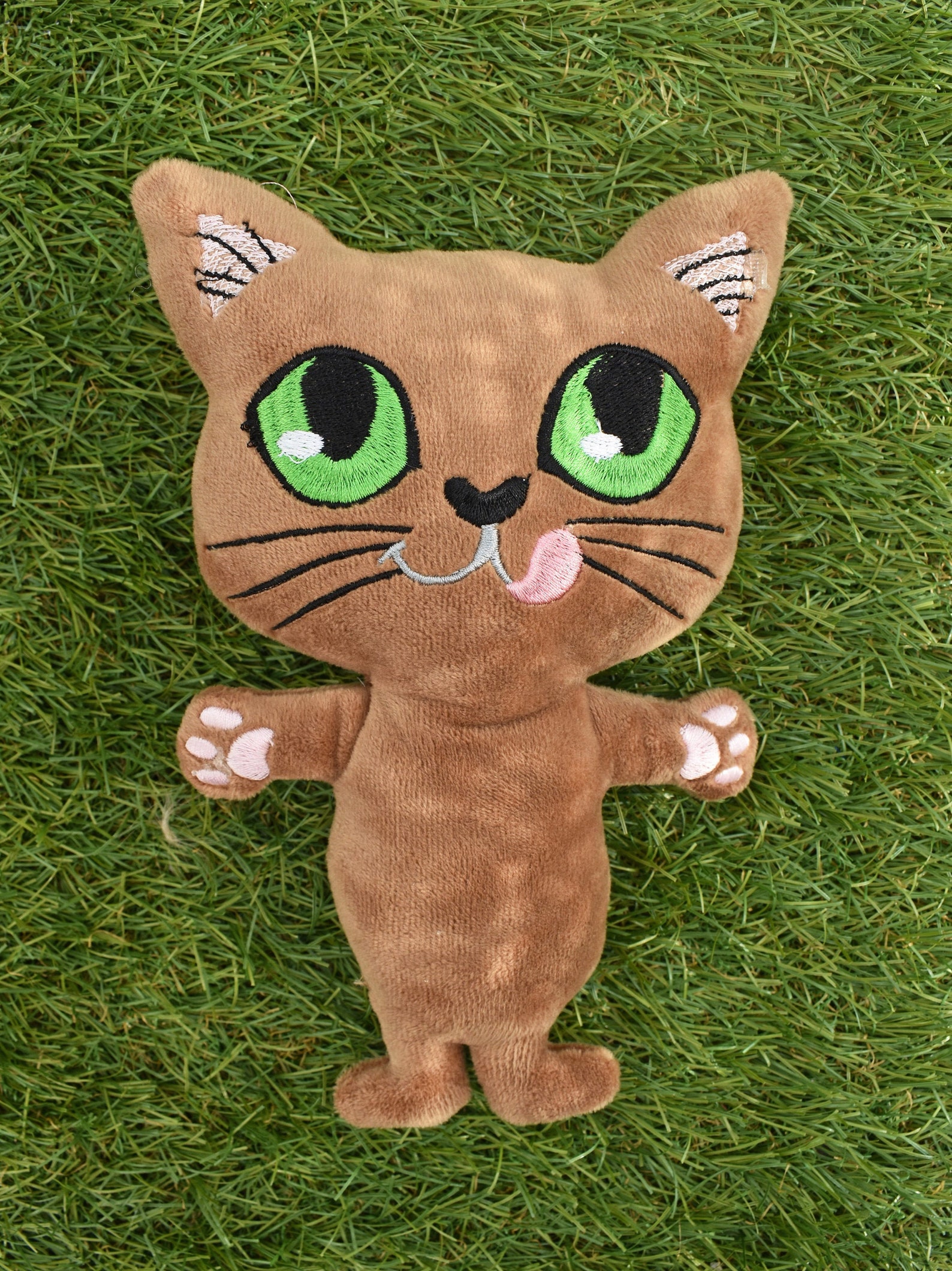 Kitty stuffie ith embroidery machine pattern ith stuffie  etsy