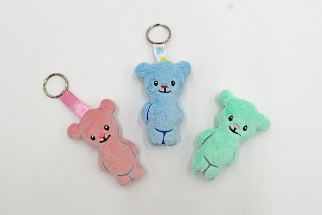 Little Teddy Bear Keychain ITH Embroidery Pattern ,machine Pattern, ITH