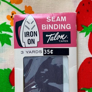 Cinta adhesiva para coser con plancha Talon vintage en paquete. Artículos de costura en stock. 204 RAIL GRAY 115