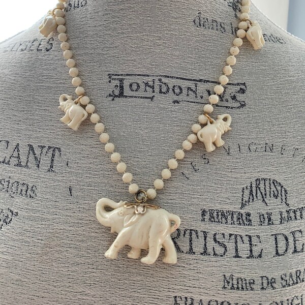 Faux Bone Necklace Etsy