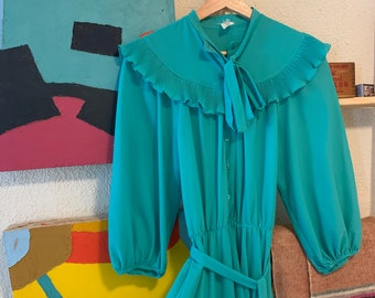 aqua green dress