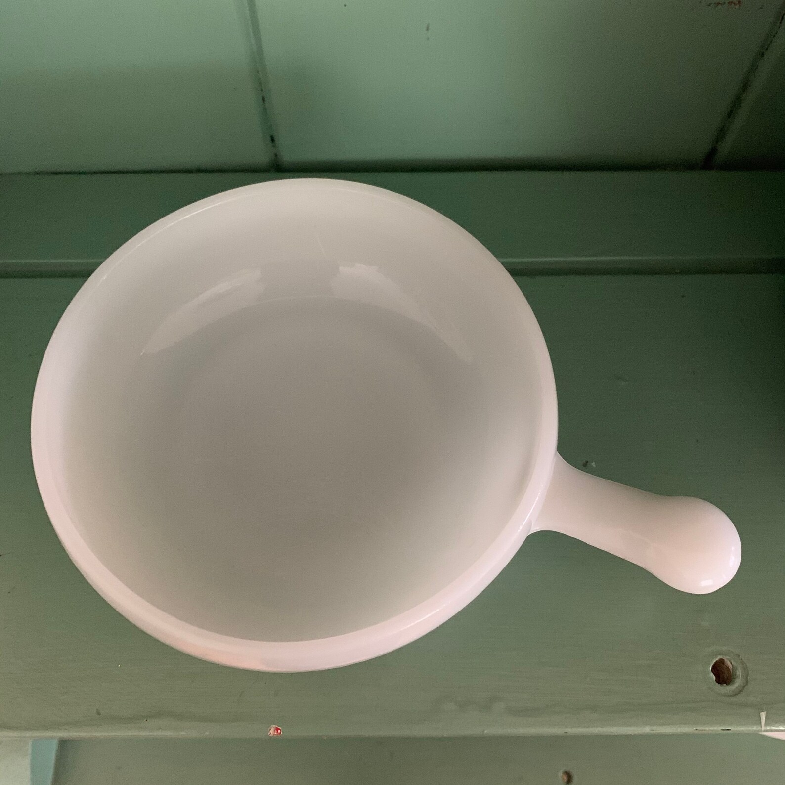 Vintage Milk Glass Bowl With Lug Handle / Small Cereal or Soup - Etsy