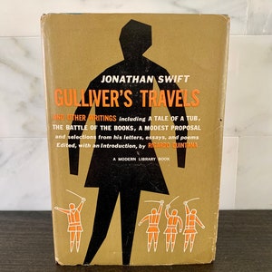 Vintage Gulliver&#39;s Travels First Modern Library Edition 1958 with Dust Jacket