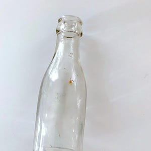 Antique Apothecary Bottle / Vintage Glass Medicine Bottle / 4oz Small Stem Vase / Plant Propagating Jar Bottle